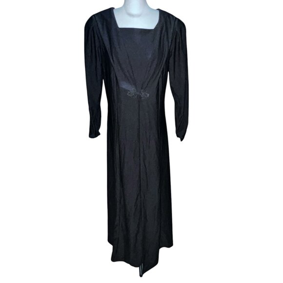 Southeastern Womens Black Long Sleeve Square Neck Dress Size 18 WomensMade In US - Picture 7 of 16